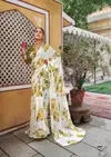 White Special By Kashvi Dull Moss Daily Wear Sarees Wholesale Shop In Surat	